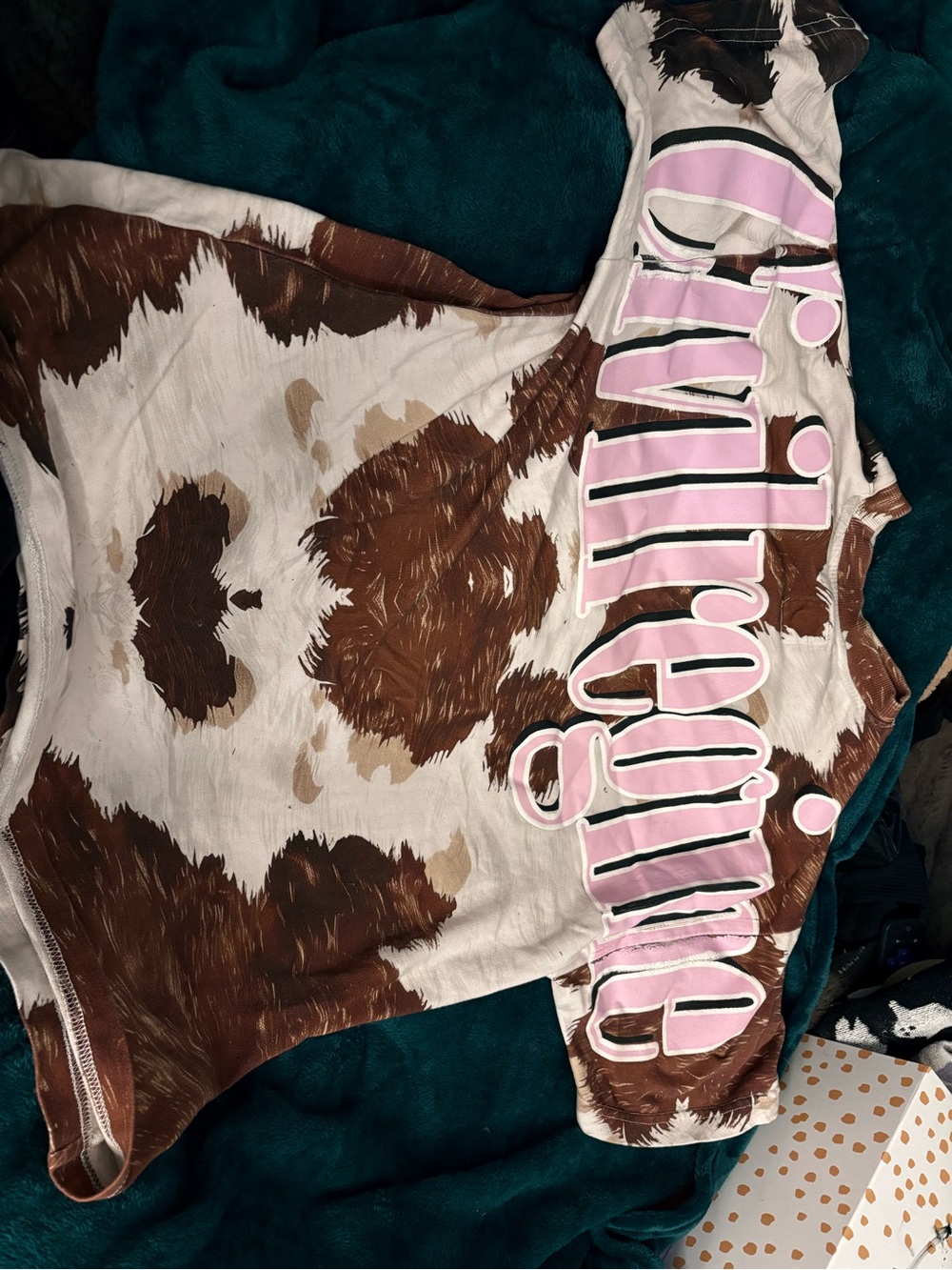Civil Regime Cow Print Oversized T